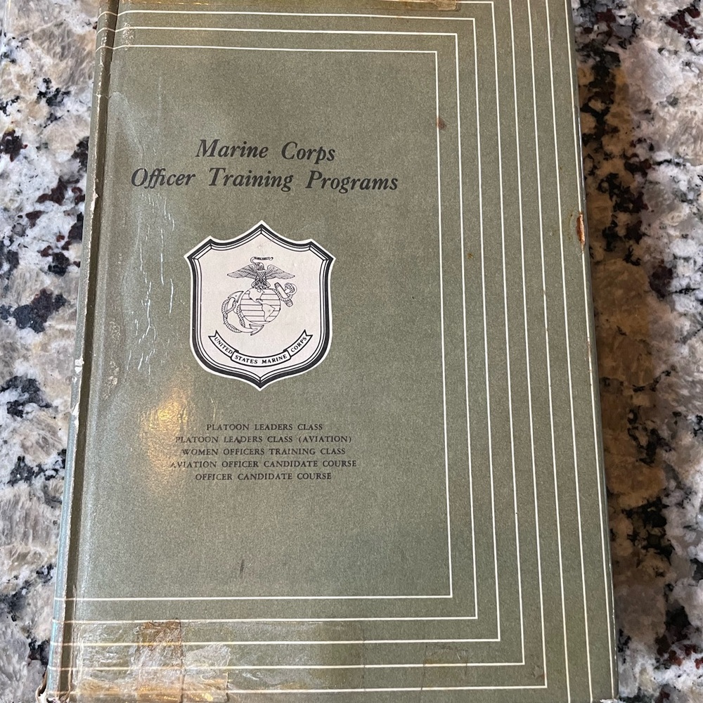Marine corps Officer Training Program Book 2nd edition Book + Dust Cover 1960